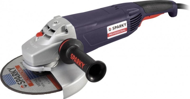 Угловая шлифмашина (Болгарка) Sparky MBA 2200P с ручкой AVR