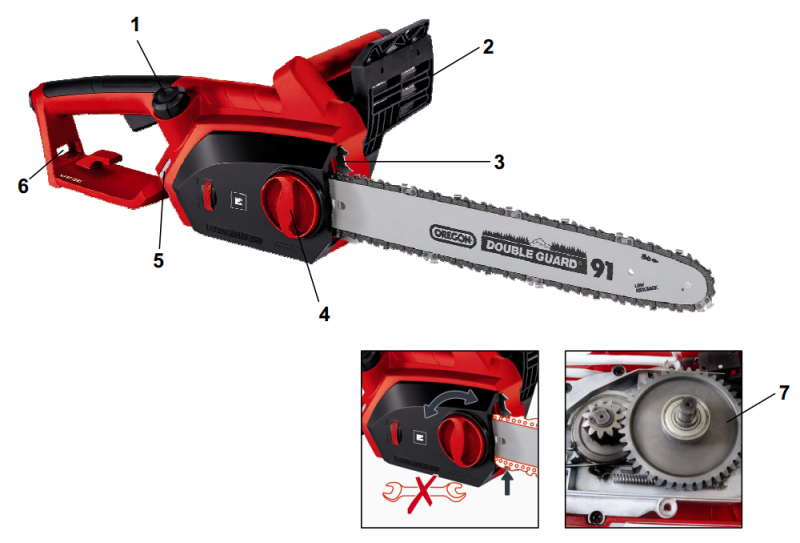 Электрическая цепная пила Einhell GH-EC 1835 - 1