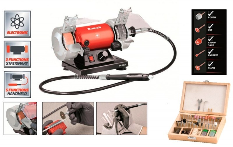 Точильний верстат-гравер Einhell TH-XG 75 Kit - 1