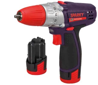 Аккумуляторная дрель-шуруповерт Sparky BR2 10,8Li HD