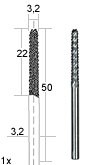 Твердосплавна фреза Proxxon 28757
