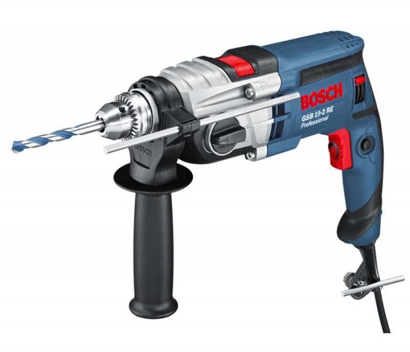 Двухскоростная ударная дрель Bosch GSB 19-2 RE с кулачковым патроном