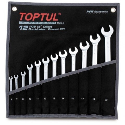 Набор комбинированных ключей Toptul Hi-Performance 12 ед