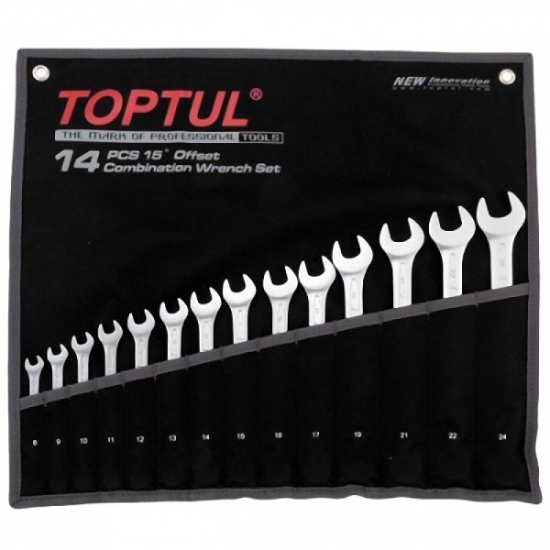 Набор комбинированных ключей Toptul Hi-Performance 14 е