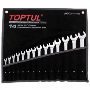 Набор комбинированных ключей Toptul Hi-Performance 14 е