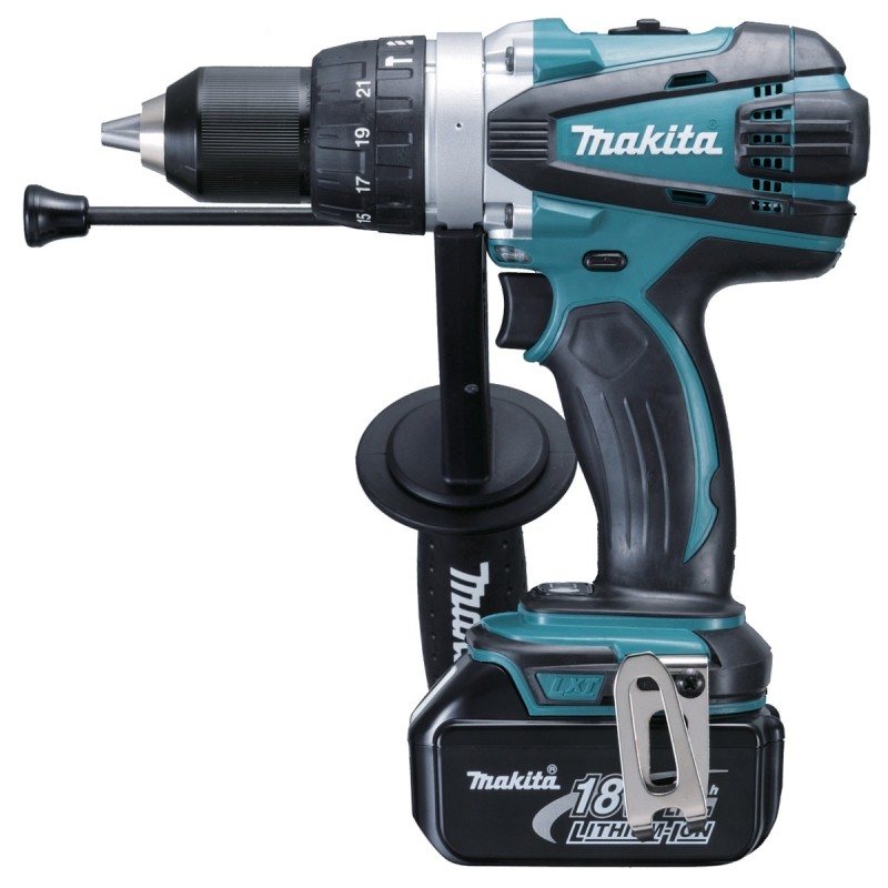 Аккумуляторная ударная дрель-шуруповерт Makita BHP458RFE