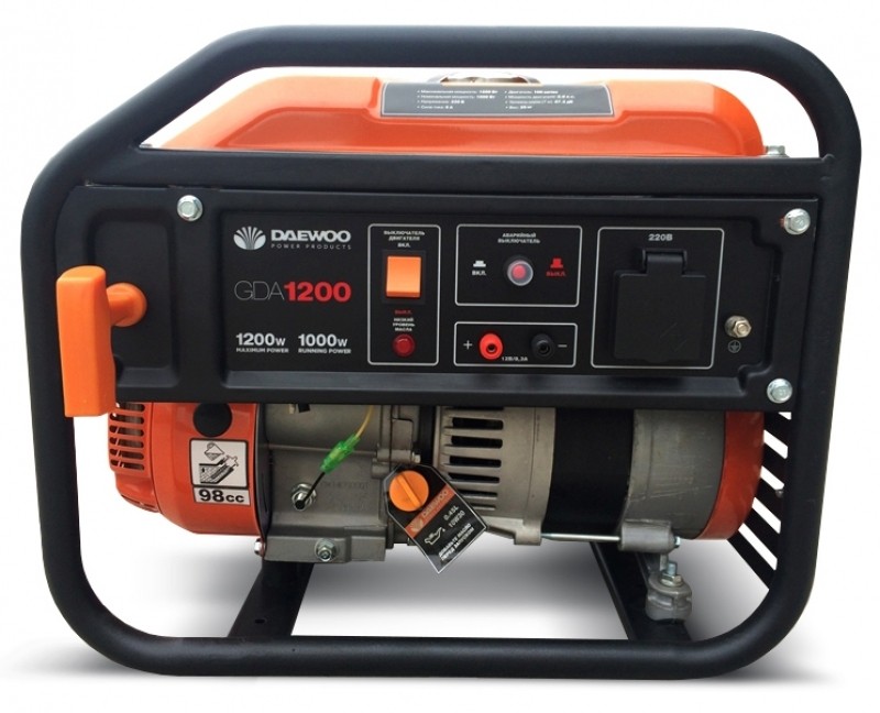 Бензиновий генератор DAEWOO GDA 1200