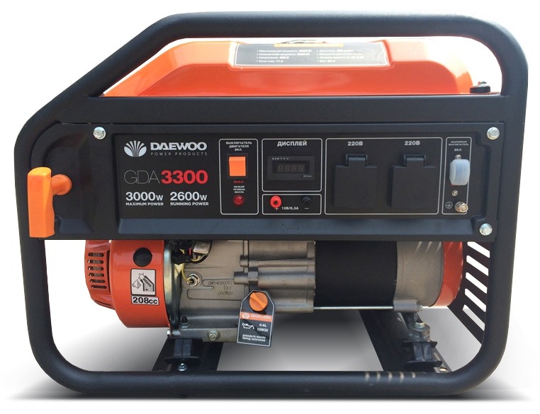 Бензиновий генератор DAEWOO GDA 3300