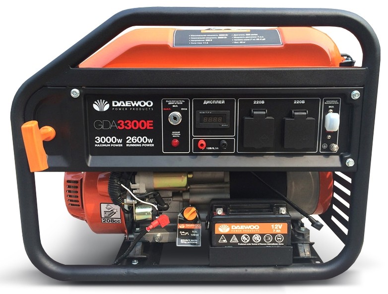 Бензиновий генератор DAEWOO GDA 3300E