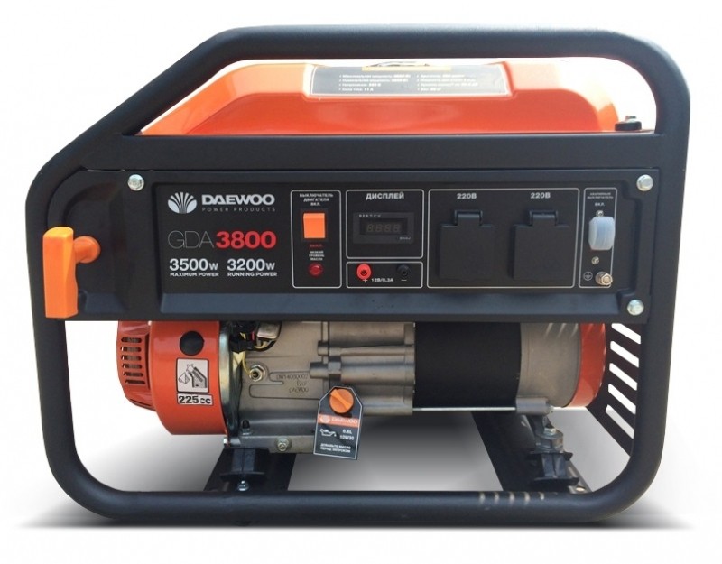 Бензиновий генератор Daewoo GDA 3800