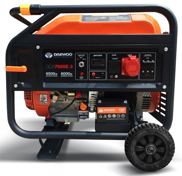 Бензиновый генератор DAEWOO GDA 7500E-3 (трехфазный)