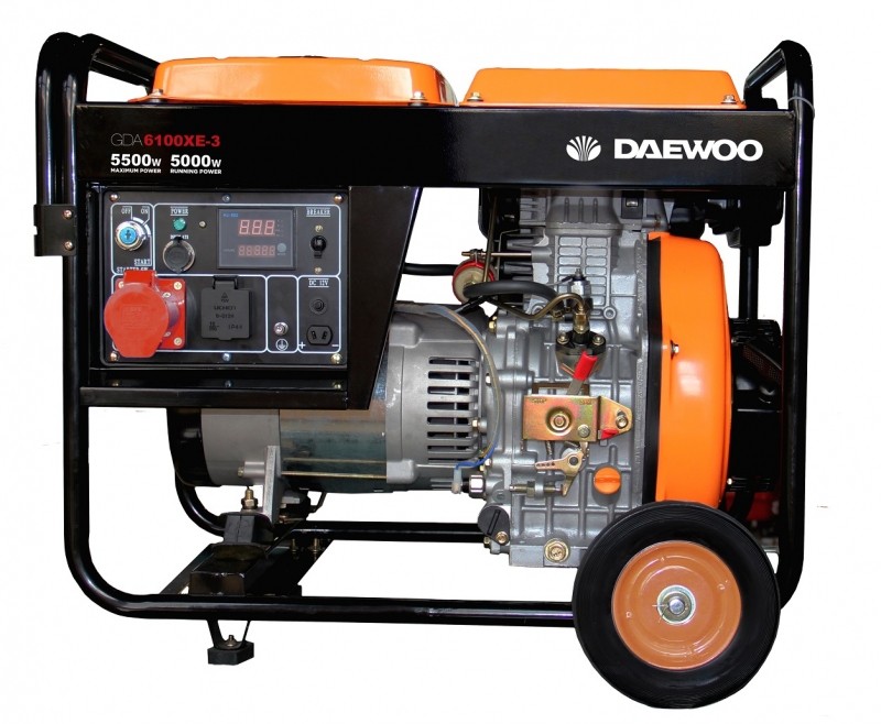 Бензиновый генератор DAEWOO DDAE 6100XE-3 (трехфазный)