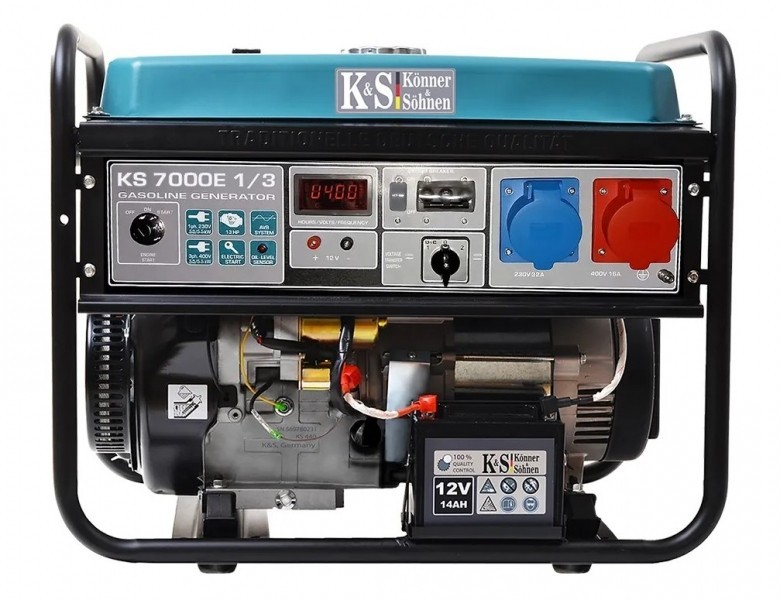 Генератор бензиновый Konner&Sohnen KS 7000E-1/3 - 1