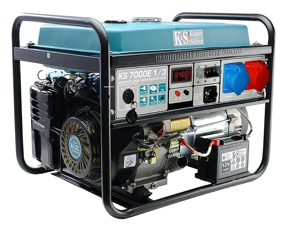 Генератор бензиновый Konner&Sohnen KS 7000E-1/3 - Генератор бензиновый Konner&Sohnen KS 7000E-1/3