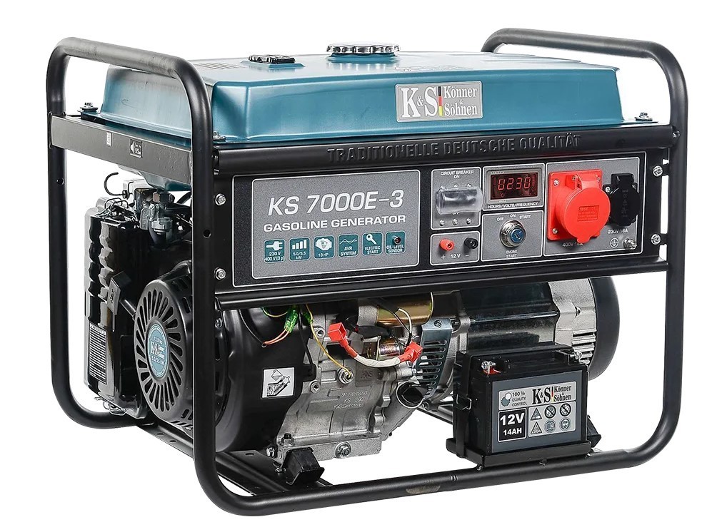 Бензиновый генератор Konner & Sohnen KS 7000E-3 - Бензиновый генератор Konner & Sohnen KS 7000E-3