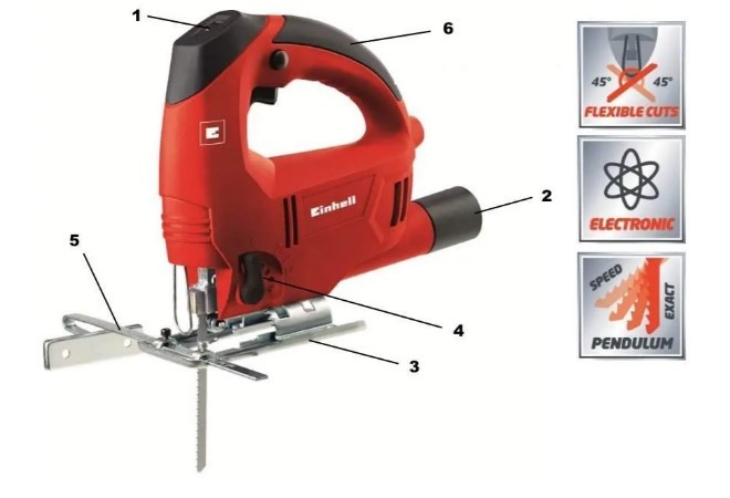 Лобзик Einhell TC-JS 80 - 1