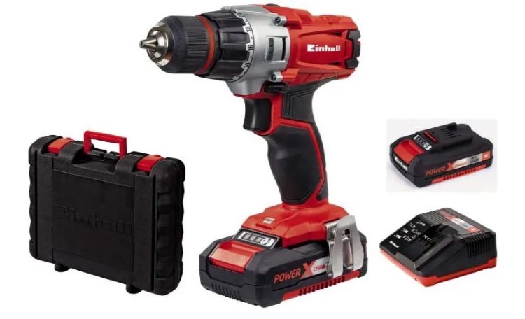Шуруповерт аккумуляторный Einhell TE-CD 18/2 Li Kit X-Change - 2