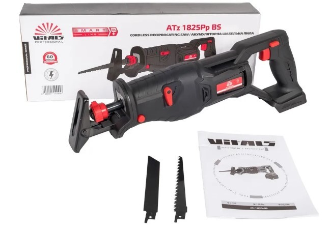 Пила шабельна акумуляторна Vitals Professional ATz 1825Pp BS - 6