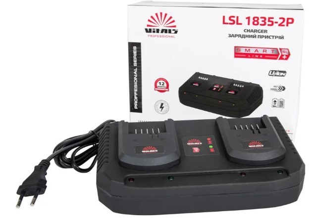 Зарядний пристрій для акумуляторів Vitals Professional LSL 1835-2P - 4