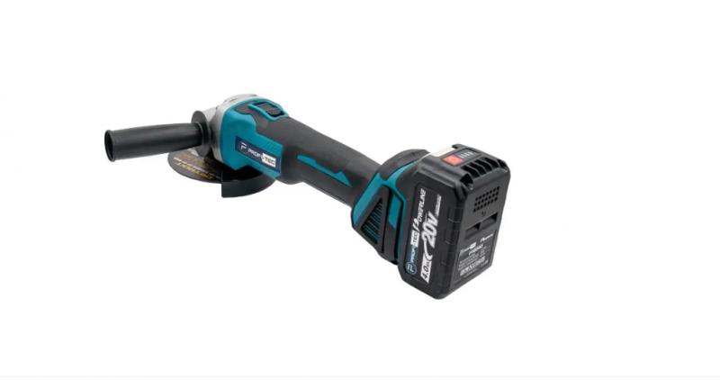 Акумуляторна кутова шліфмашина PROFI-TEC DGA20BL POWERLine (акум 2 шт. 5 ампер і зарядка) - 3