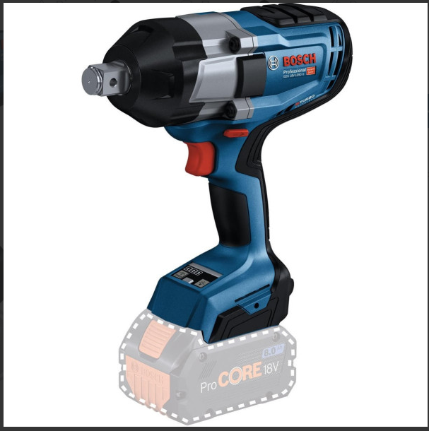 Професійний акумуляторний ударний гайковерт Bosch Professional GDS 18V-1050 H : без АКБ, 1050 Hm, 1750 об/хв, 2600 уд/хв -  Bosch Professional GDS 18V-1050 H 