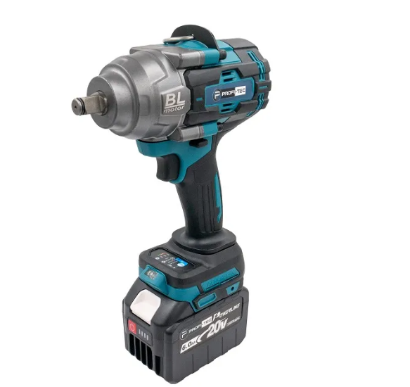 Акумуляторний гайковерт PROFI-TEC PTW1002BL (20В, max 1000 Нм, 1/2″) (2 х 6.0Аг, зарядне, кейс) - 1