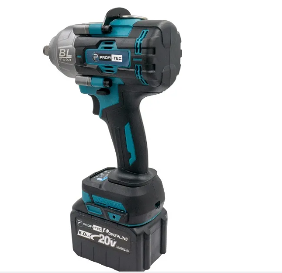 Акумуляторний гайковерт PROFI-TEC PTW1002BL (20В, max 1000 Нм, 1/2″) (2 х 6.0Аг, зарядне, кейс) - 4