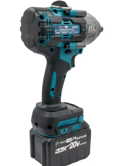 Акумуляторний гайковерт PROFI-TEC PTW1002BL (20В, max 1000 Нм, 1/2″) (2 х 6.0Аг, зарядне, кейс) - 5