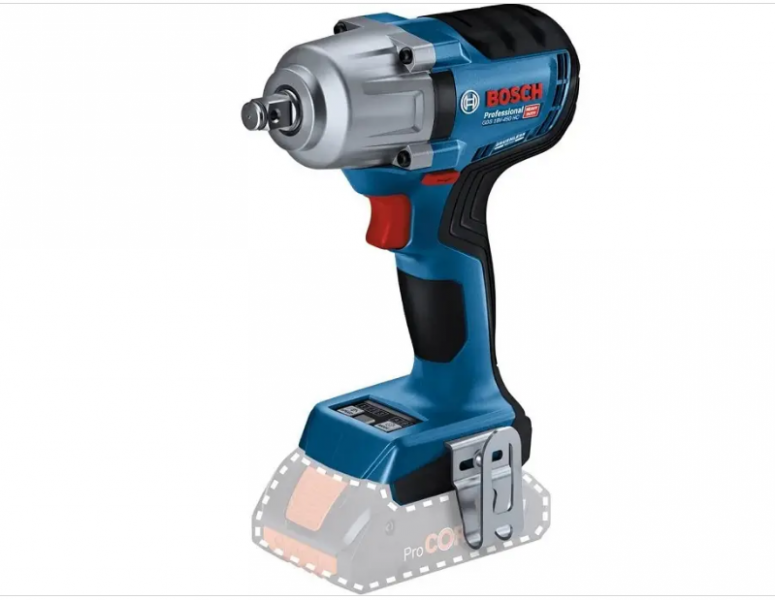 Професійний акумуляторний ударний гайковерт Bosch Professional GDS 18V-450 PC : без АКБ, 450 Hm, 2300 об/хв, 3300 уд/хв - 1