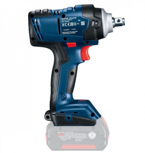 Професійний акумуляторний ударний гайковерт Bosch Professional GDS 18V-400 : без АКБ, 400 Hm, 2500 об/хв, 3700 уд/хв - 3