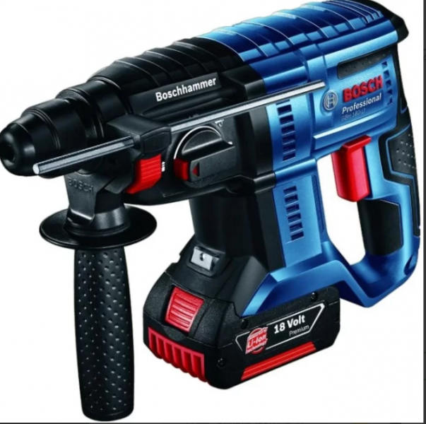 Професійний акумуляторний перфоратор Bosch GBH 180 Li : 2 Дж,SDS plus,18В,5100уд./хв.,АКБ+Зарядне+Кейс - 1