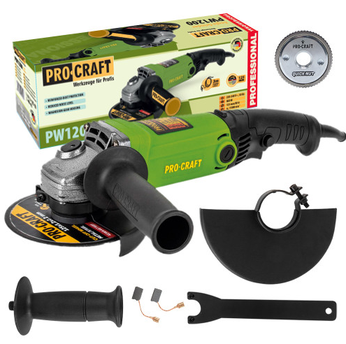 Кутошліфувальна машина Procraft PW1200 125 мм -  Procraft PW1200 125 мм