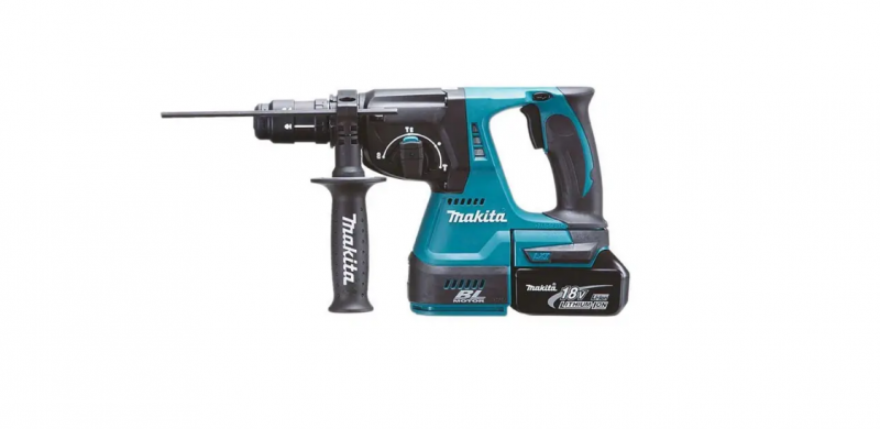Професійний акумуляторний перфоратор Makita DHR243RTJ : з АКБ 18V 2шт-5.0Ah, 2 Дж, SDS+ - 3