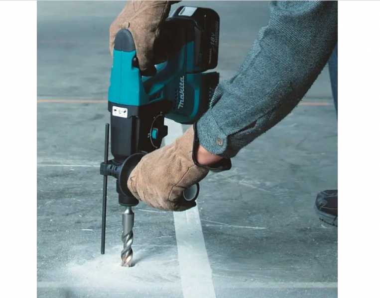 Професійний акумуляторний перфоратор Makita DHR243RTJ : з АКБ 18V 2шт-5.0Ah, 2 Дж, SDS+ - 4