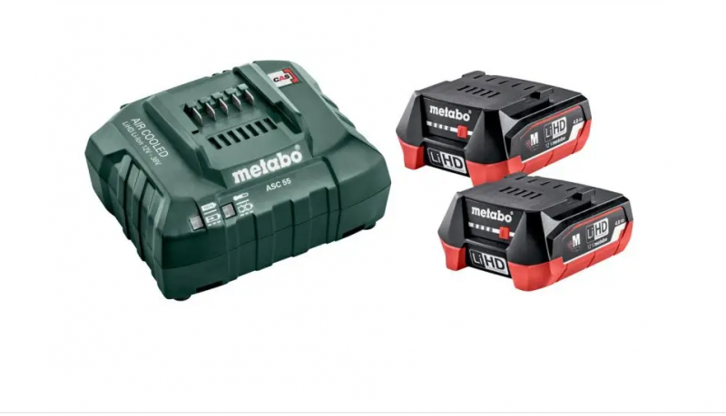 Потужний акумуляторний перфоратор Metabo Powermaxx BH 12 BL 16 : з АКБ 12V 2шт-4.0 Ач, 1.3 Дж  - 2