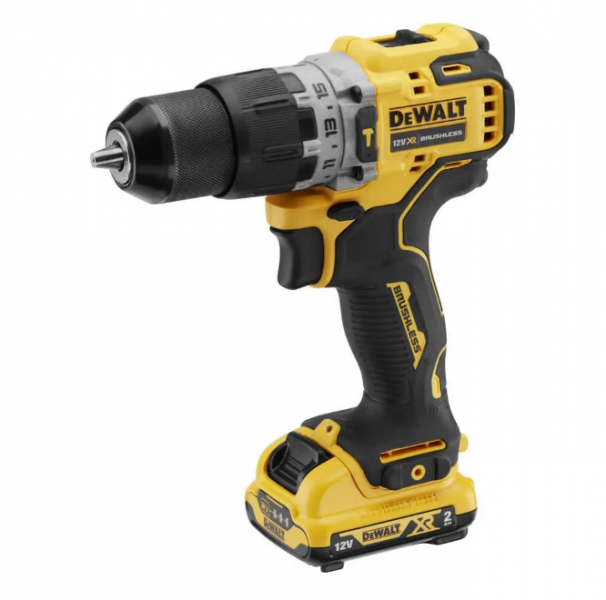 Дриль-шуруповерт DeWalt DCD706D2: АКБ 12В, 57,5 Нм, 2 акумулятори + зарядне + кейс - 1