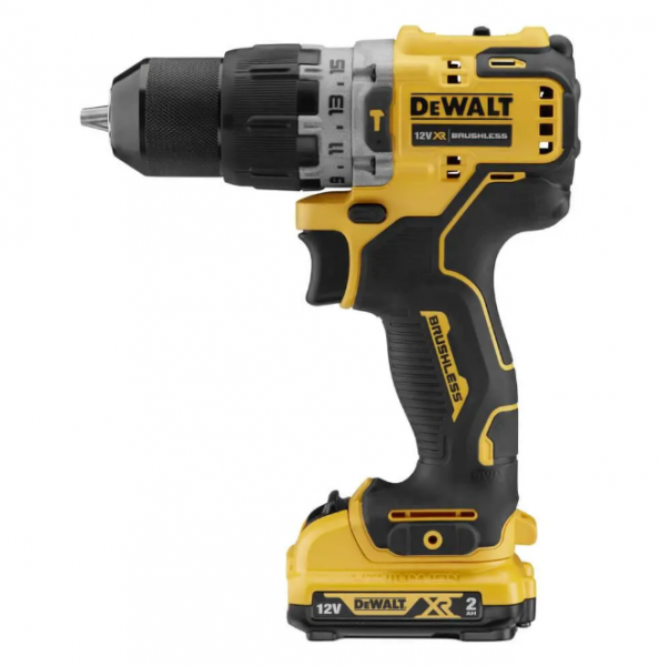 Дриль-шуруповерт DeWalt DCD706D2: АКБ 12В, 57,5 Нм, 2 акумулятори + зарядне + кейс - 2