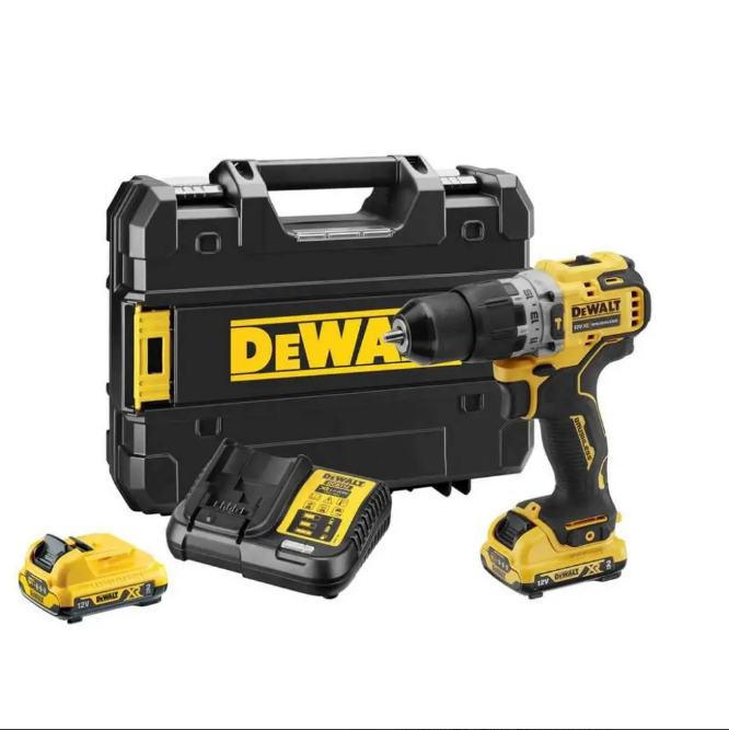 Дриль-шуруповерт DeWalt DCD706D2: АКБ 12В, 57,5 Нм, 2 акумулятори + зарядне + кейс - Дриль-шуруповерт DeWalt DCD706D2: АКБ 12В, 57,5 Нм, 2 акумулятори + зарядне + кейс