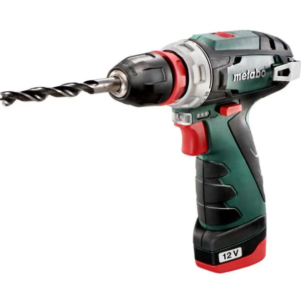 Акумуляторний шурупокрут Metabo PowerMaxx BS Quick (+2 акб 2.0 А/ч, 12В) 600156500 - 1