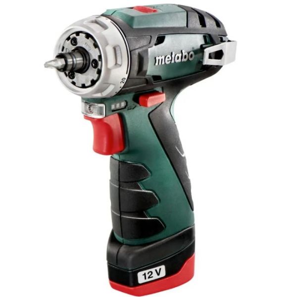 Акумуляторний шурупокрут Metabo PowerMaxx BS Quick (+2 акб 2.0 А/ч, 12В) 600156500 - 2