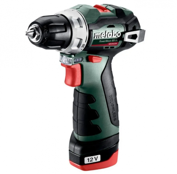 Акумуляторний шурупокрут Metabo PowerMaxx BS BL, 12 V / 2.0 Ah - 1