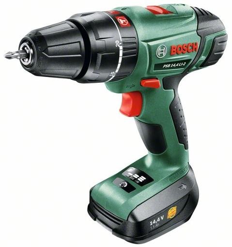 Аккумуляторная двухскоростная ударная дрель-шуруповерт Bosch PSB 14,4 LI-2
