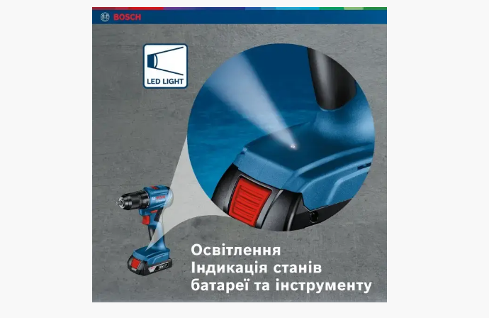 АККУМУЛЯТОРНАЯ УДАРНАЯ ДРЕЛЬ-ШУРУПОВЕРТ BOSCH PROFESSIONAL GSB 185-LI С 2 АКБ GBA 18V 2.0AH+ЗУ - 5