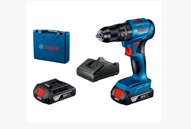 АККУМУЛЯТОРНАЯ УДАРНАЯ ДРЕЛЬ-ШУРУПОВЕРТ BOSCH PROFESSIONAL GSB 185-LI С 2 АКБ GBA 18V 2.0AH+ЗУ - BOSCH PROFESSIONAL GSB 185-LI С