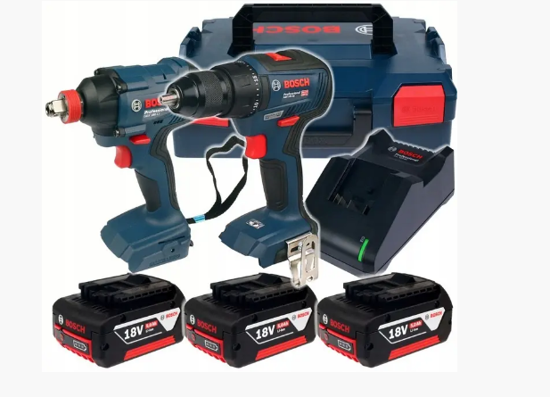 ПРОФЕССИОНАЛЬНЫЙ НАБОР АККУМУЛЯТОРНОГО ИНСТРУМЕНТА BOSCH GSR 18V-50 + GDX 180-LI 5AH : С АКБ 18V 5 AH-3 ШТ -  BOSCH GSR 18V-50 + GDX 180-LI 5AH 
