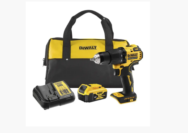 ДРЕЛЬ-ШУРУПОВЕРТ АККУМУЛЯТОРНАЯ БЕЗЩЕТОЧНАЯ УДАРНАЯ DEWALT DCD709M1: С АКБ 18V 4,0 AH  - DEWALT DCD709M1