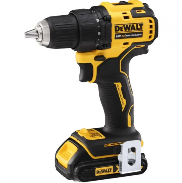 МОЩНАЯ ДРЕЛЬ-ШУРУПОВЕРТ АККУМУЛЯТОРНАЯ БЕСЩЕТОЧНАЯ DEWALT DCD708D1T : С АКБ 18V 2.0AH - 1