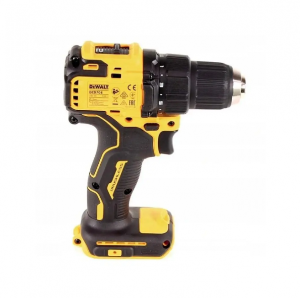 МОЩНАЯ ДРЕЛЬ-ШУРУПОВЕРТ АККУМУЛЯТОРНАЯ БЕСЩЕТОЧНАЯ DEWALT DCD708D1T : С АКБ 18V 2.0AH - 2