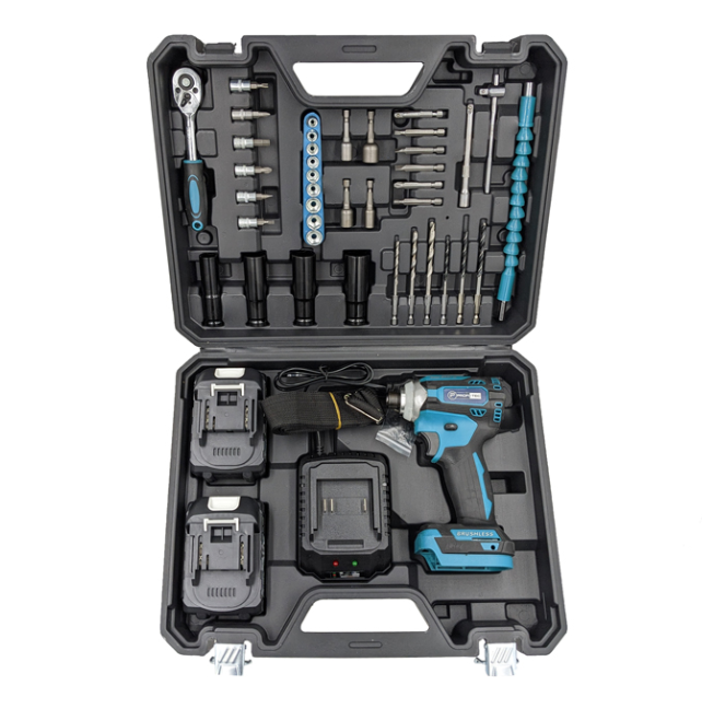 МОЩНЫЙ АККУМУЛЯТОРНЫЙ ИМПУЛЬСНЫЙ ВИНТОВЕРТ PROFI-TEC DTD36V PLUS: С АКБ 2 ШТ-20 V Х 5.0 AЧ + НАБОР БИТ -  PROFI-TEC DTD36V PLUS