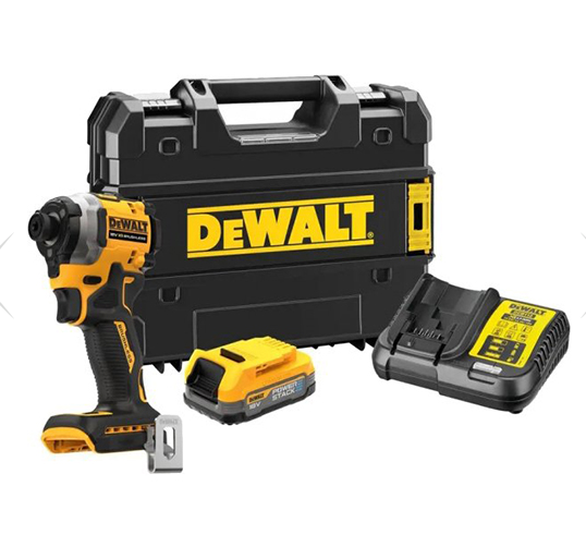 ПРОФЕССИОНАЛЬНЫЙ ШУРУПОВЕРТ УДАРНЫЙ АККУМУЛЯТОРНЫЙ БЕСЩЕТОЧНЫЙ DEWALT DCF850E1T - DEWALT DCF850E1T